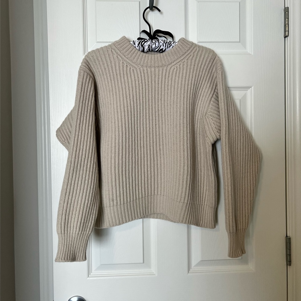 Acne Beige Crew Neck Sweater